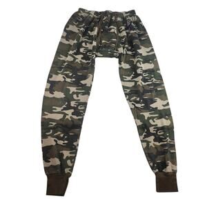 Camouflage Long Johns Mens XL Green Brown Black Army Military Thermal